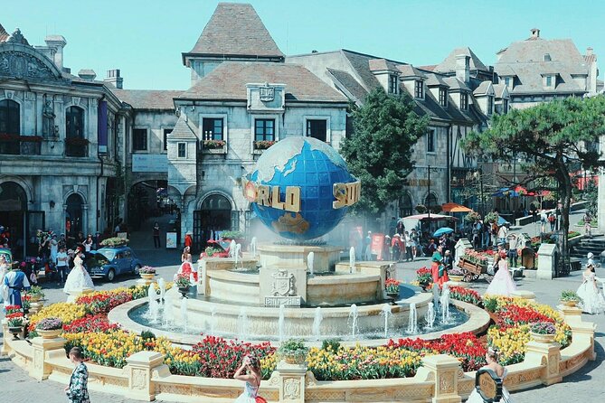 Ba Na Hills and Golden Bridge Package Full day Private Tour - Sun World Ba Na Hills (About 6 Hours): French Village, Flowers, and Linh Ung Pagoda