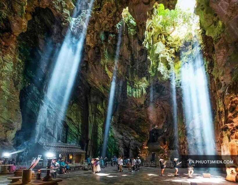 Da Nang: Bana Hills, Golden Bridge and Marble Mountains Trip - Marble Mountains: five peaks, caves, and optional elevator