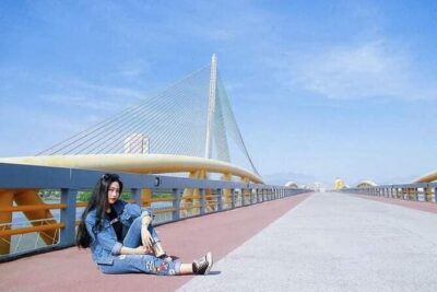 Da Nang City Tour Motorbike/Scooter & Sightseeing By Lady Rider - My Khe Beach: a quick reset with Vietnam-war context