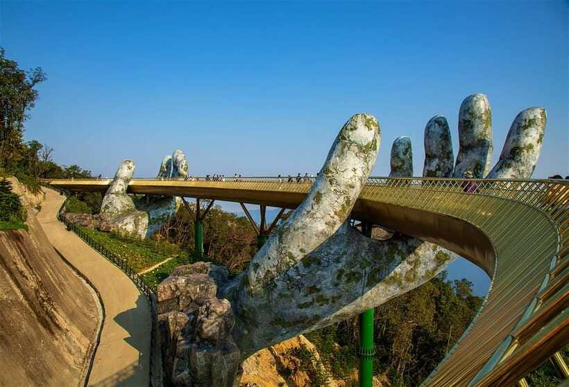 Da Nang: Golden Bridge, Marble Mountains & Monkey Mountain - Marble Mountains: caves, pagodas, and the 151-step Water climb