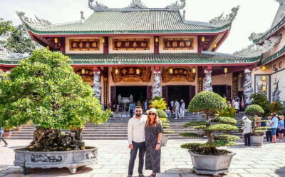 Da Nang: Marble Mountains, Monkey Mountains, and Lady Buddha - Linh Ung Pagoda and the Lady Buddha: the Da Nang skyline moment