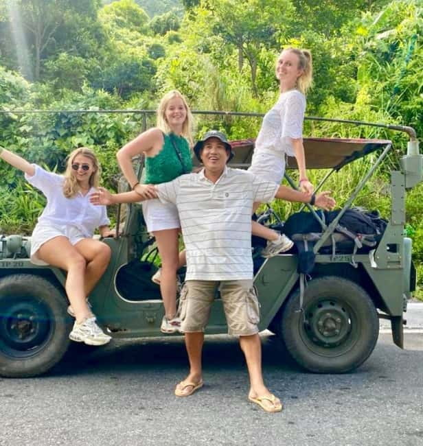 Discover Son Tra: Legendary US Army Jeep Adventure Tour - Stop Two: The Former U.S. Army Heliport and the Forgotten Road Feeling
