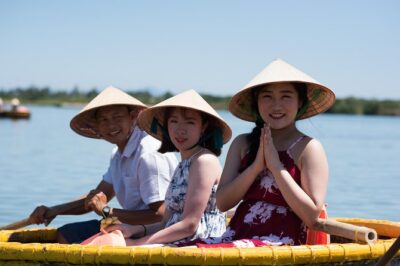 Eco Cooking Class and Basket boat tour from Da Nang/ Hoi An - Cam Thanh by boat: coconut channels and basket rowing