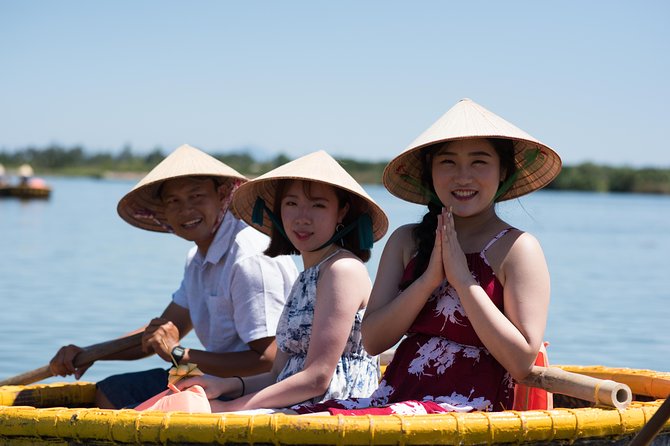 Eco Cooking Class and Basket boat tour from Da Nang/ Hoi An - Cam Thanh by boat: coconut channels and basket rowing