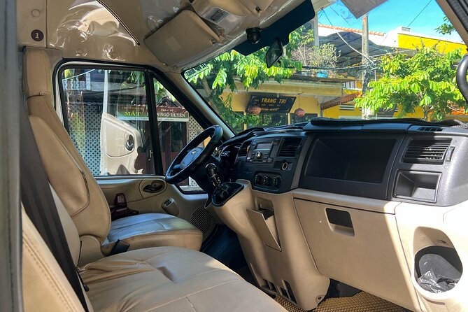 Explore My Son Sanctuary at Your Own Pace by Bus - Comfort on the Van: Seats, Luggage, and the Stress-Free Factor