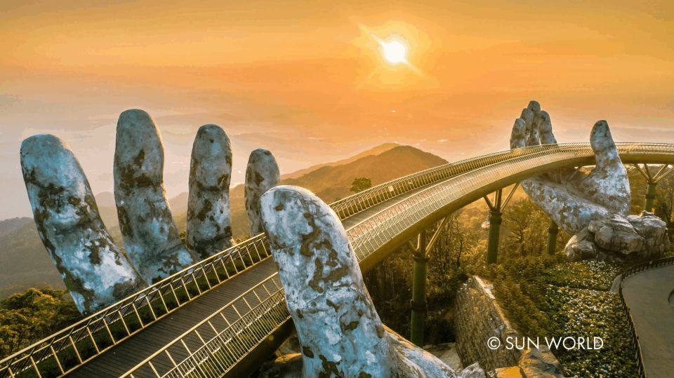 From Da Nang: Ba Na Hills Golden Bridge Day Tour & Lunch - Golden Bridge and Le-Jardin flowers: where the day earns its reputation