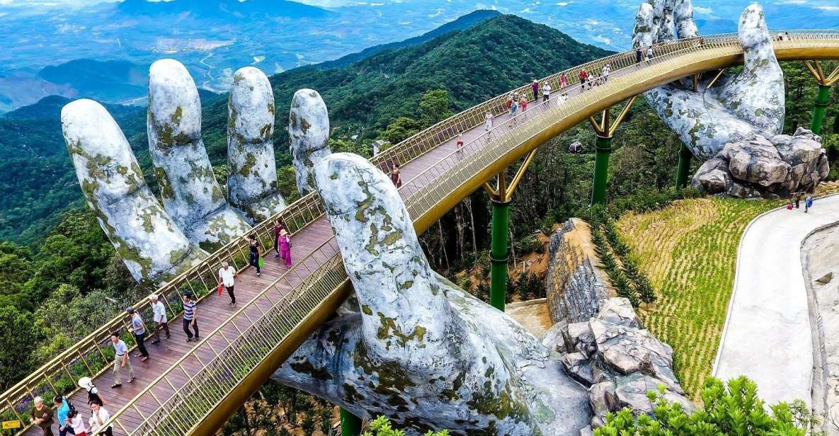From Da Nang: Ba Na Hills Golden Bridge Day Tour & Lunch - French Village: the miniature European setting and the lunch buffet payoff