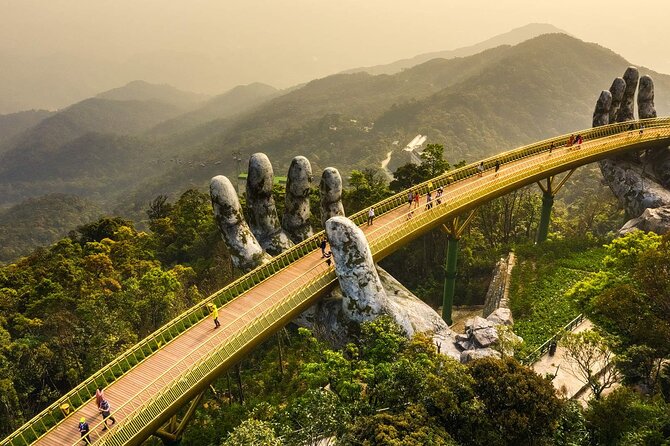 Golden Bridge & Ba Na Hills with Buffets Lunch ,2 ways cable car - Le Jardin d’Amour and the Nine-Garden Walk