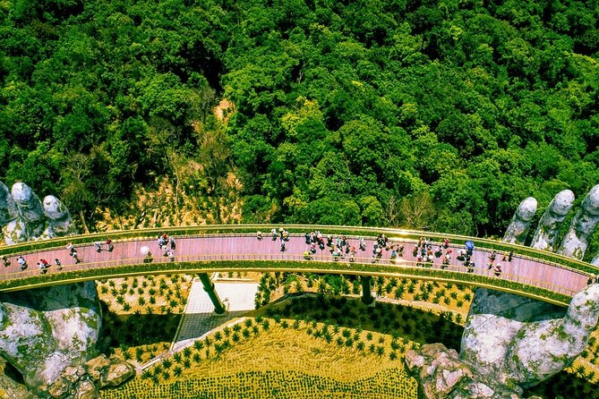 Golden Bridge & Ba Na Hills with Buffets Lunch ,2 ways cable car - French Village Campanile and the Temple Stops (What You’ll See and Why It Fits)