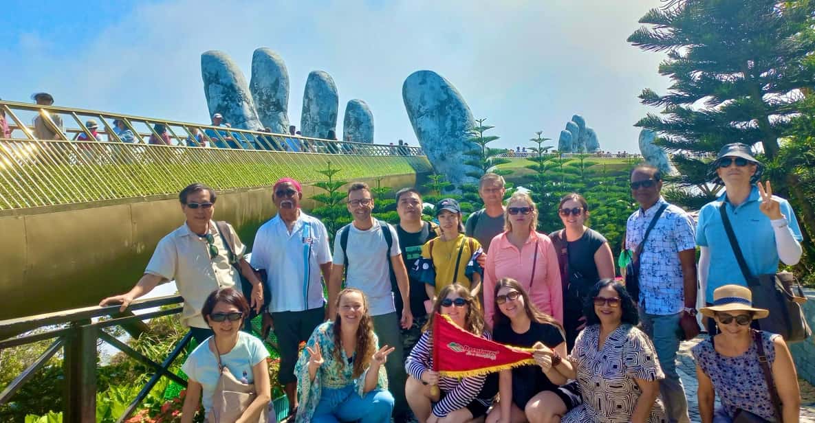 Golden Bridge - Bana Hills, Lady buddha and Marble mountains - The pagoda moment: Bana-Linh Ung and a 27-meter Buddha