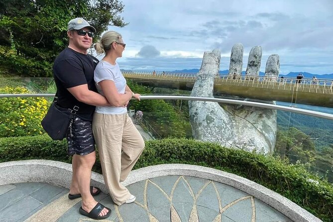GOLDEN BRIDGE &MARBLE MOUNTAIN-AM PHU CAVE(Hell Cave)Private Tour - Private pickup to Ba Na Hills: how the day stays easy
