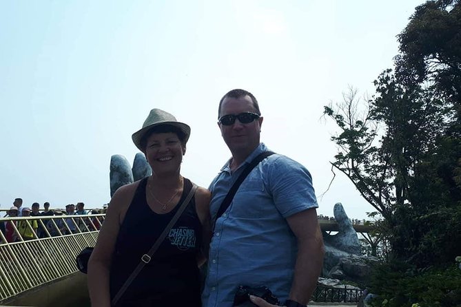 Golden Bridge -Marble Mountain-Hoi An City-Boat Ride-Night Market - Marble Mountains: caves, an elevator ride, and Huyen Khong’s wartime use