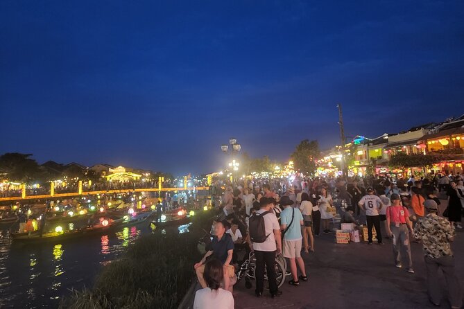 Marble Mountain & Hoi An Ancient City - Afternoon & Evening Tour - Hoi An Ancient Town after dark: lanterns, night market, and the Japanese Bridge