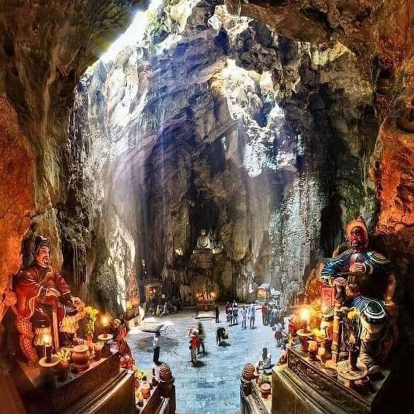 Marble Mountains-Lady Buddha & My Son Sanctuary FullDay Trip - Monkey Mountain and Lady Buddha: gardens first, then stories