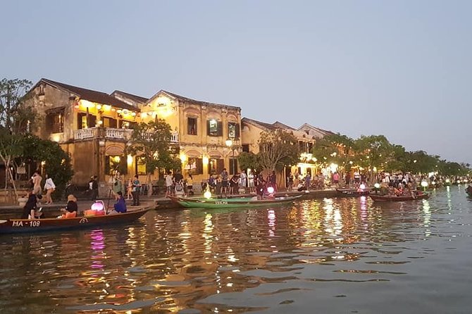 My Son Holyland , Marble Moutain,Hoi An Walking Tour with Night Market,Boat Ride - Sampan Boat Ride: A Calm 20 Minutes Before Lantern Time