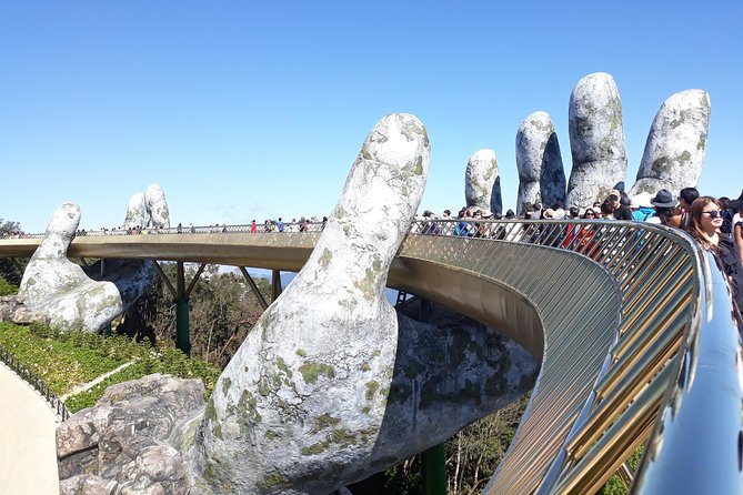 Private Marble Mountains-Hands Bridge-Bana Hills HoiAn/DaNang - Golden Bridge at Ba Na Hills: Cool Air and Four Seasons Energy